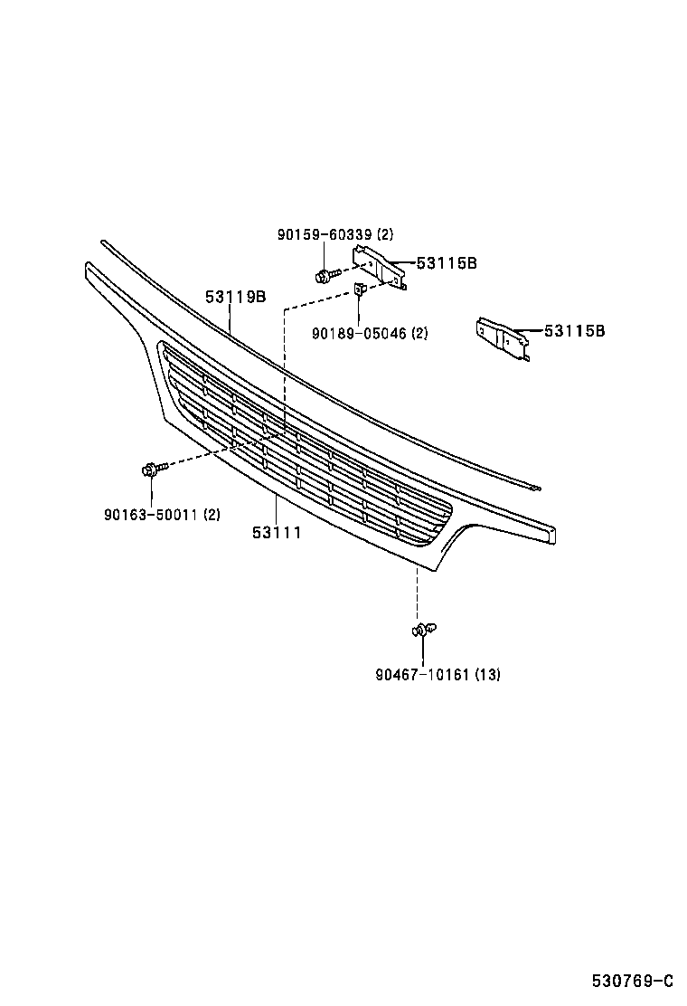  DYNA TOYOACE |  RADIATOR GRILLE