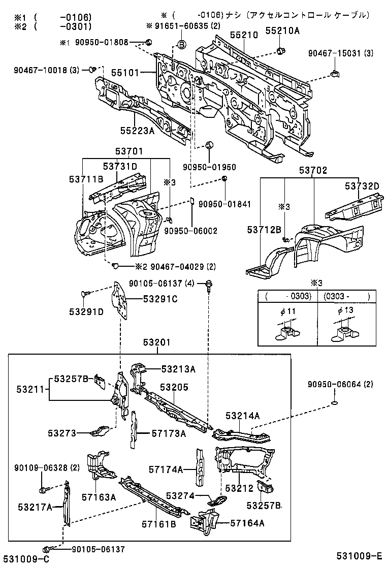  MARK 2 MARK 2 BLIT |  FRONT FENDER APRON DASH PANEL