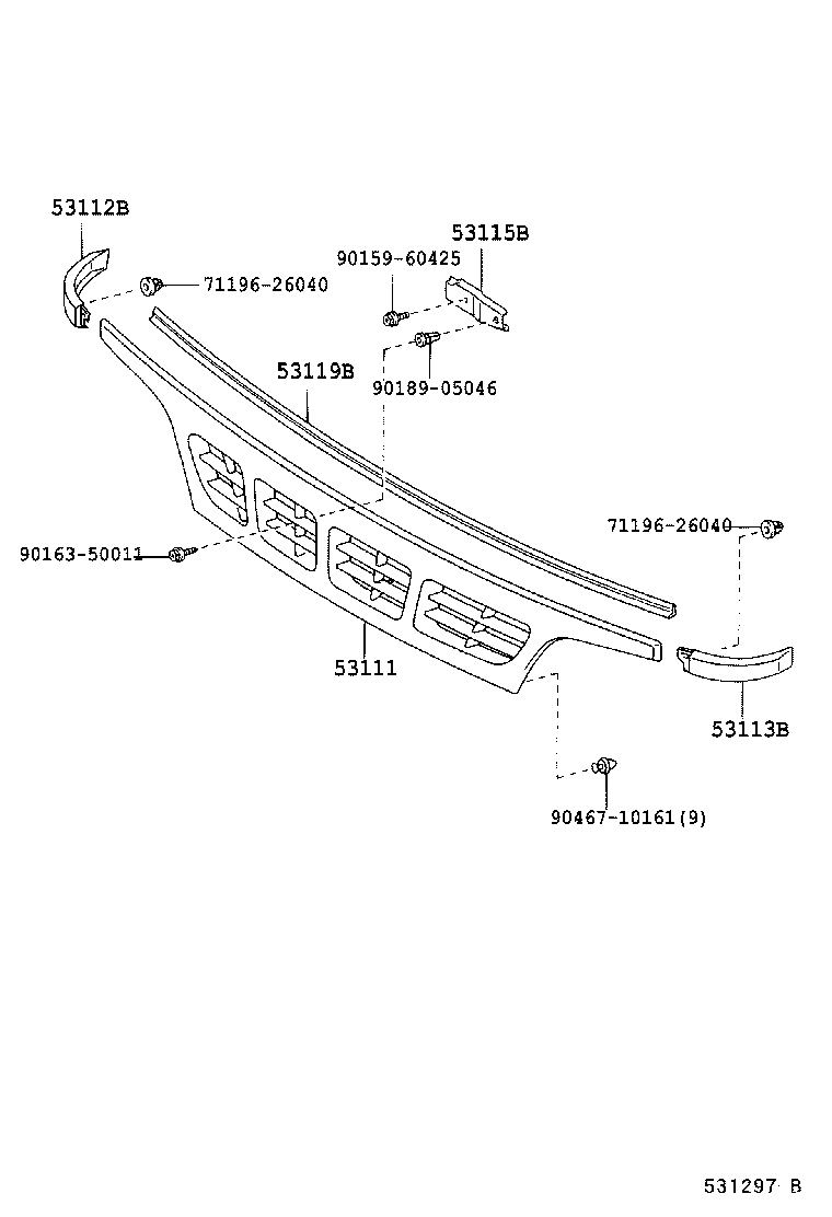  DYNA TOYOACE |  RADIATOR GRILLE