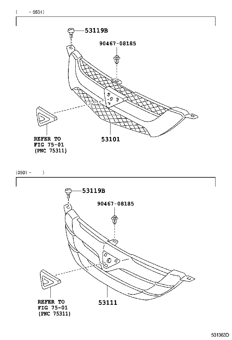  CALDINA |  RADIATOR GRILLE