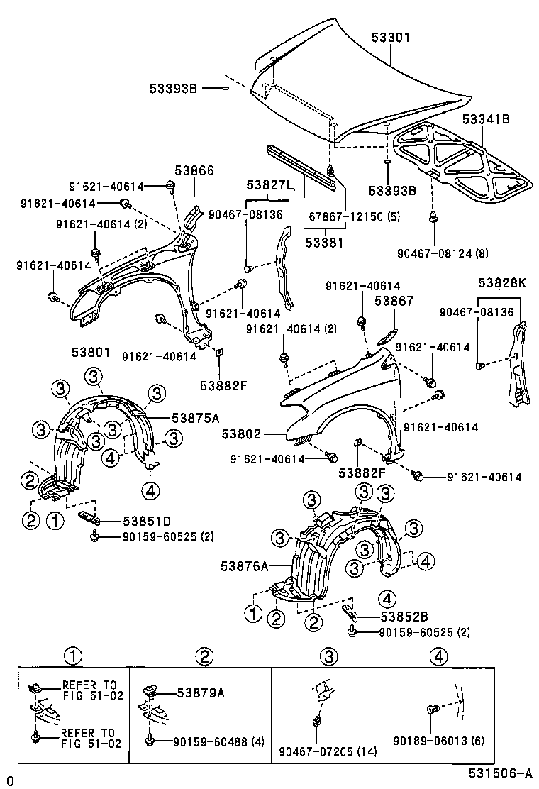  RAUM |  HOOD FRONT FENDER