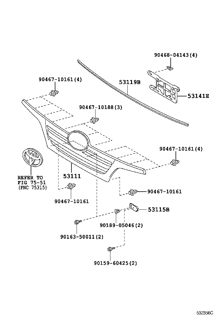  DYNA TOYOACE |  RADIATOR GRILLE