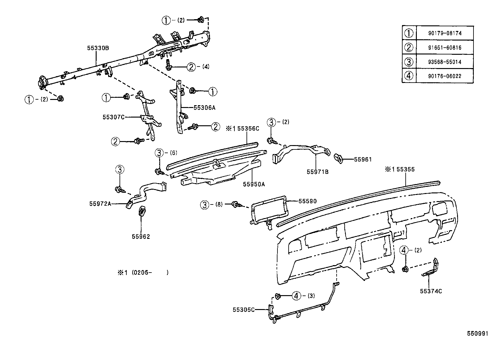 CENTURY |  INSTRUMENT PANEL GLOVE COMPARTMENT