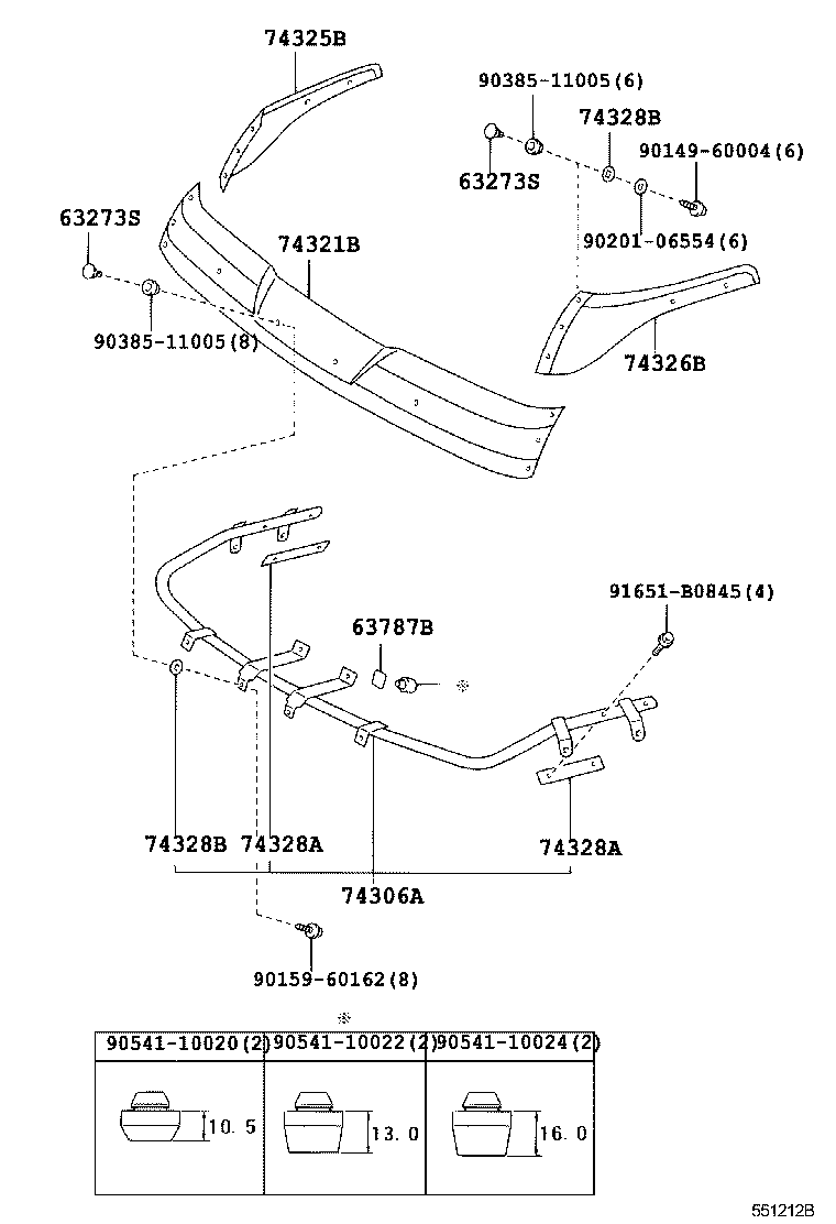 DYNA TOYOACE HV |  FRONT PANEL WINDSHIELD GLASS