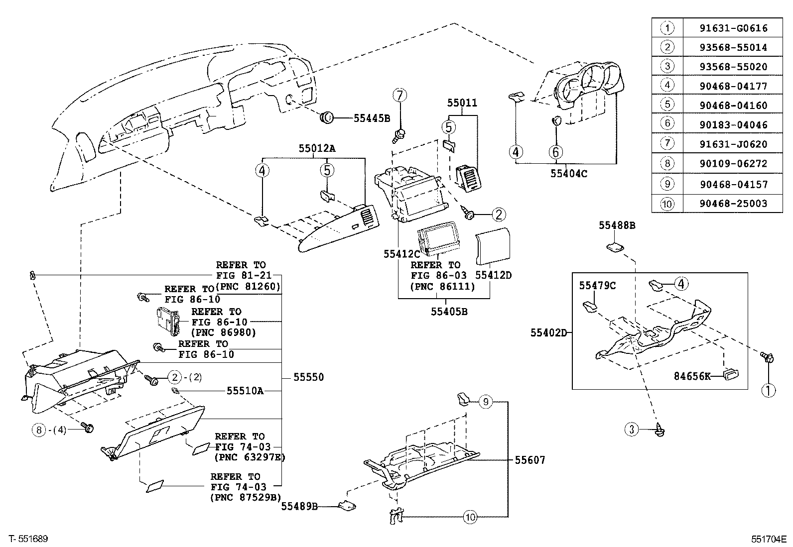  SOARER SC430 |  INSTRUMENT PANEL GLOVE COMPARTMENT