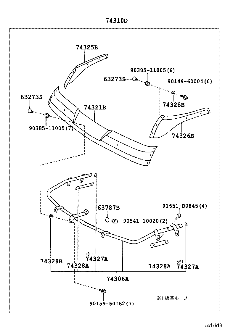  DYNA TOYOACE |  FRONT PANEL WINDSHIELD GLASS