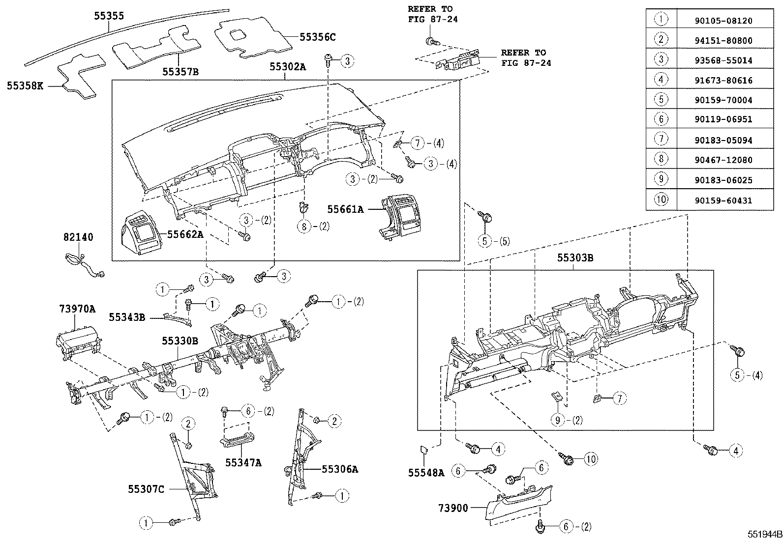  BLADE |  INSTRUMENT PANEL GLOVE COMPARTMENT