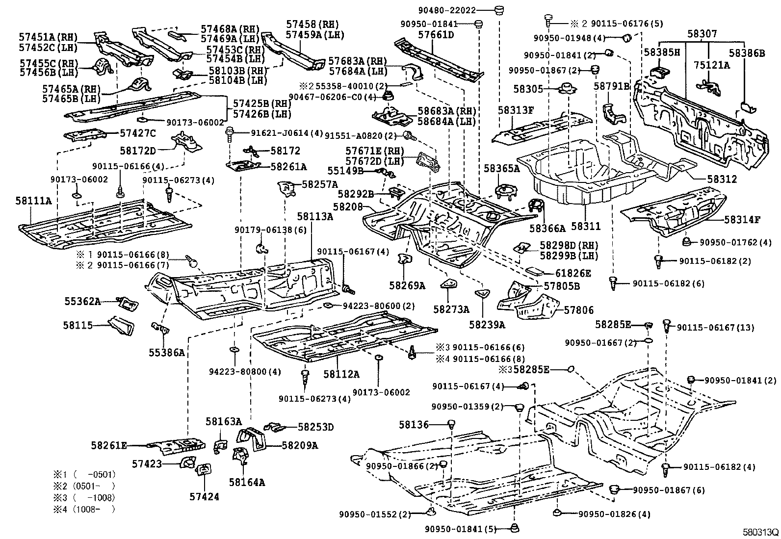  CENTURY |  FLOOR PAN LOWER BACK PANEL