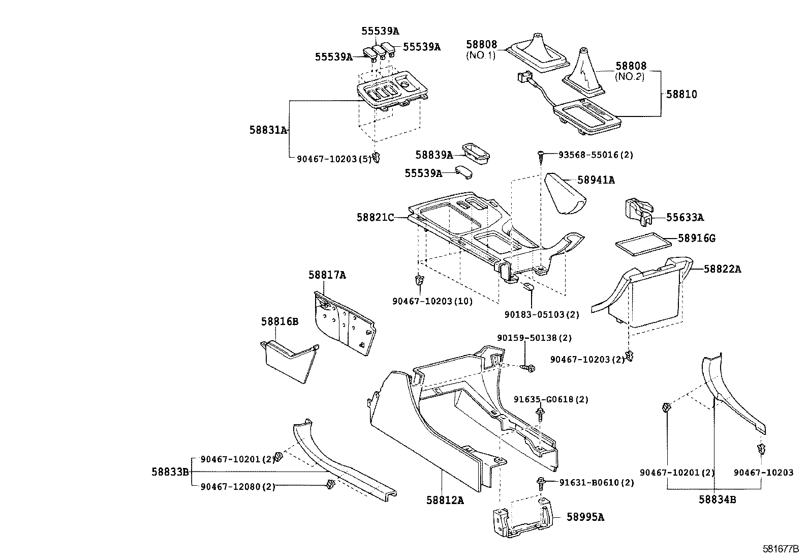  LAND CRUISER PRADO |  CONSOLE BOX BRACKET