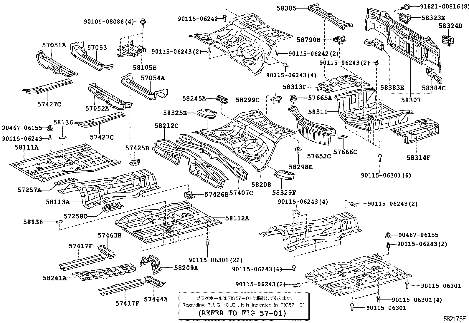  MARK X |  FLOOR PAN LOWER BACK PANEL