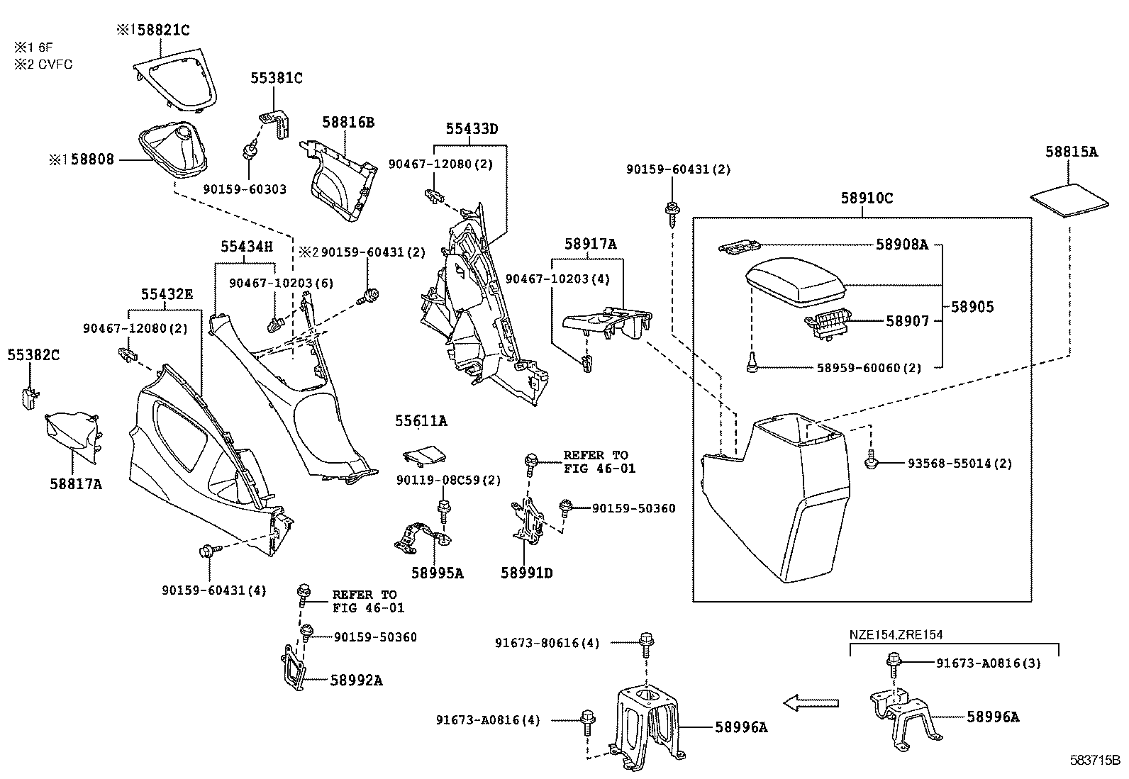  AURIS |  CONSOLE BOX BRACKET