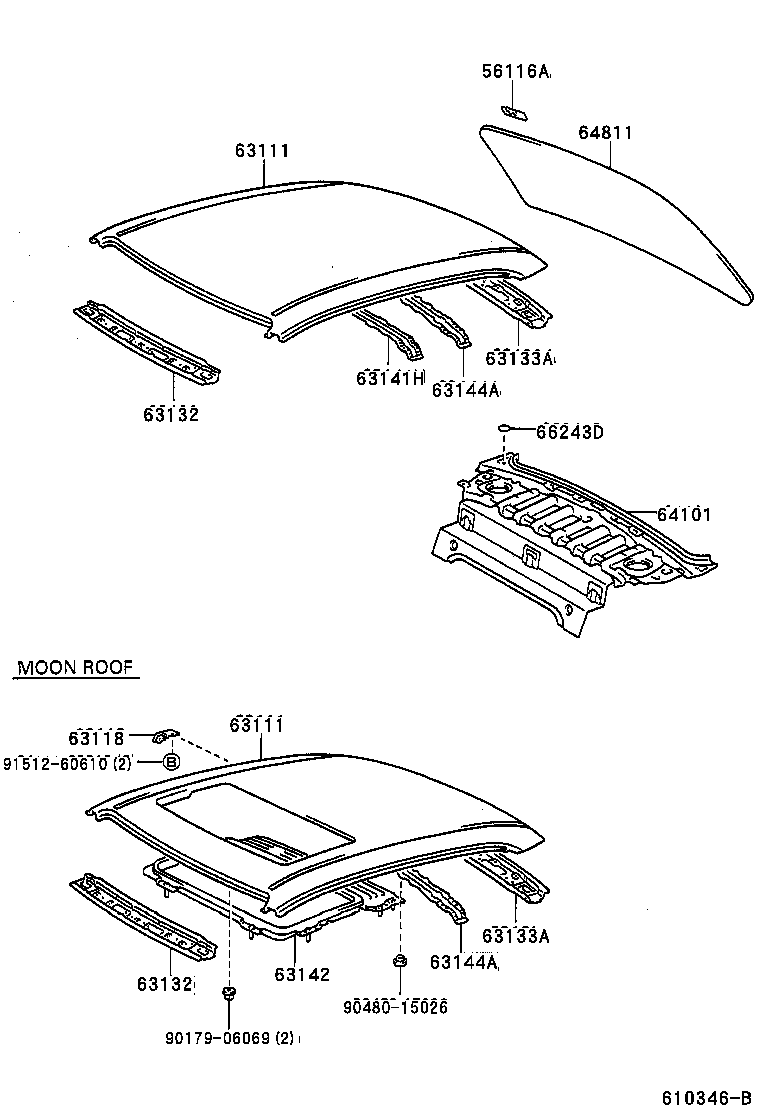  LEVIN TRUENO |  ROOF PANEL BACK WINDOW GLASS