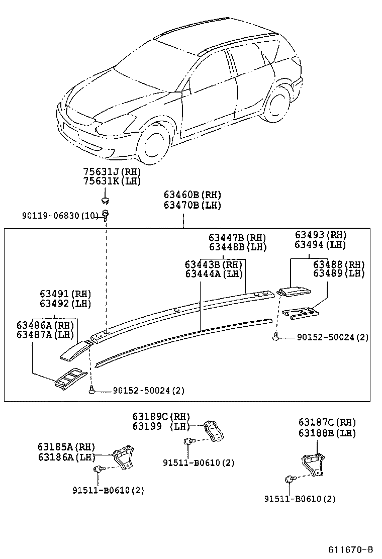  CALDINA |  ROOF PANEL BACK WINDOW GLASS