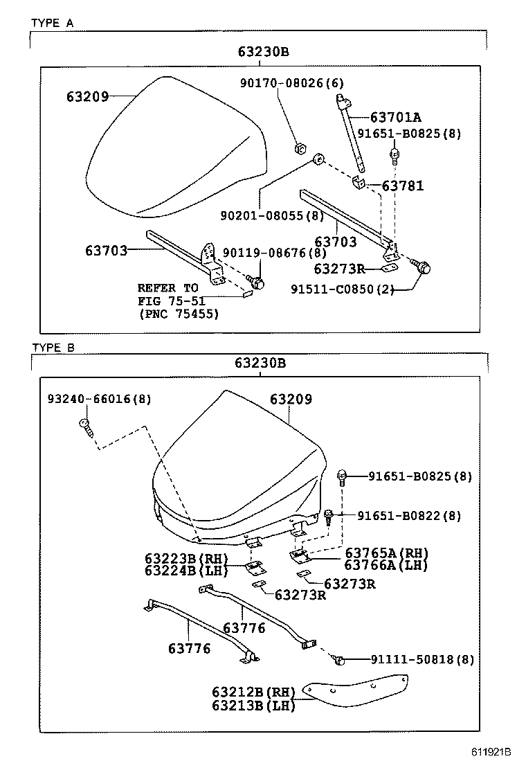  DYNA TOYOACE HV |  ROOF PANEL BACK PANEL