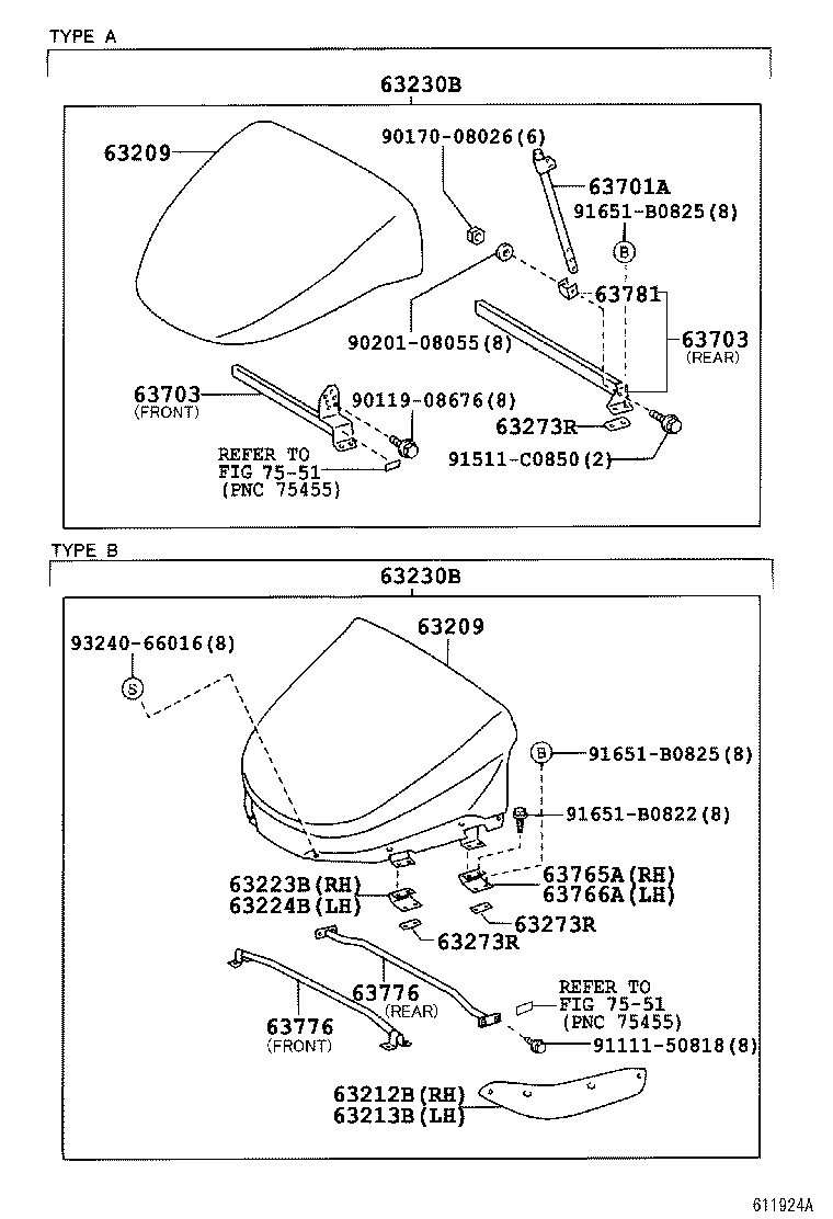  DYNA TOYOACE HV |  ROOF PANEL BACK PANEL
