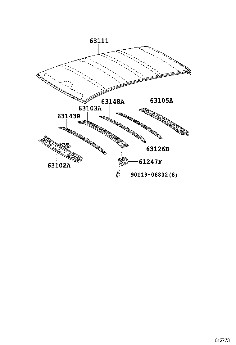  BLADE |  ROOF PANEL BACK WINDOW GLASS