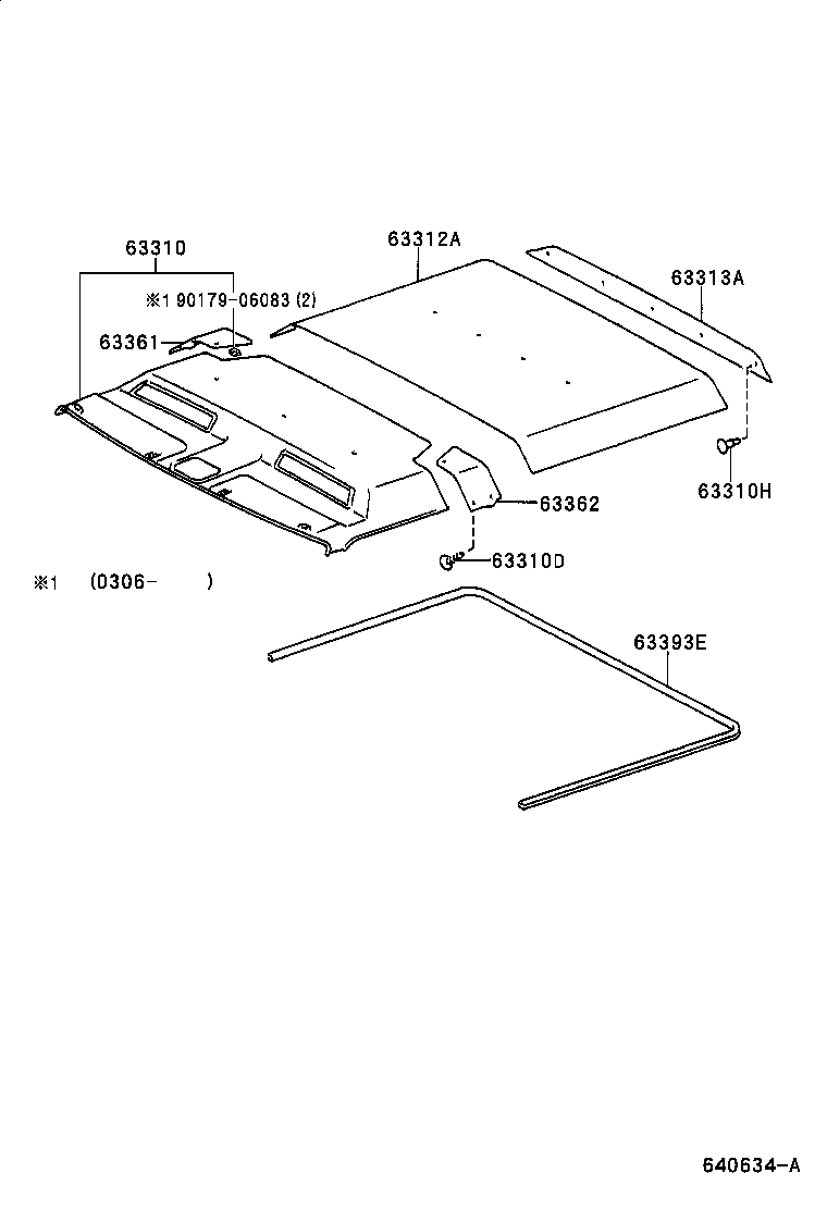  DYNA TOYOACE |  ROOF HEADLINING SILENCER PAD
