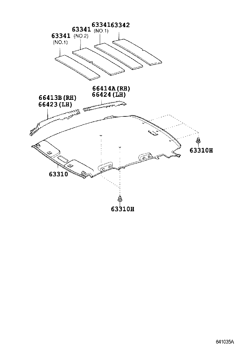  IST |  ROOF HEADLINING SILENCER PAD