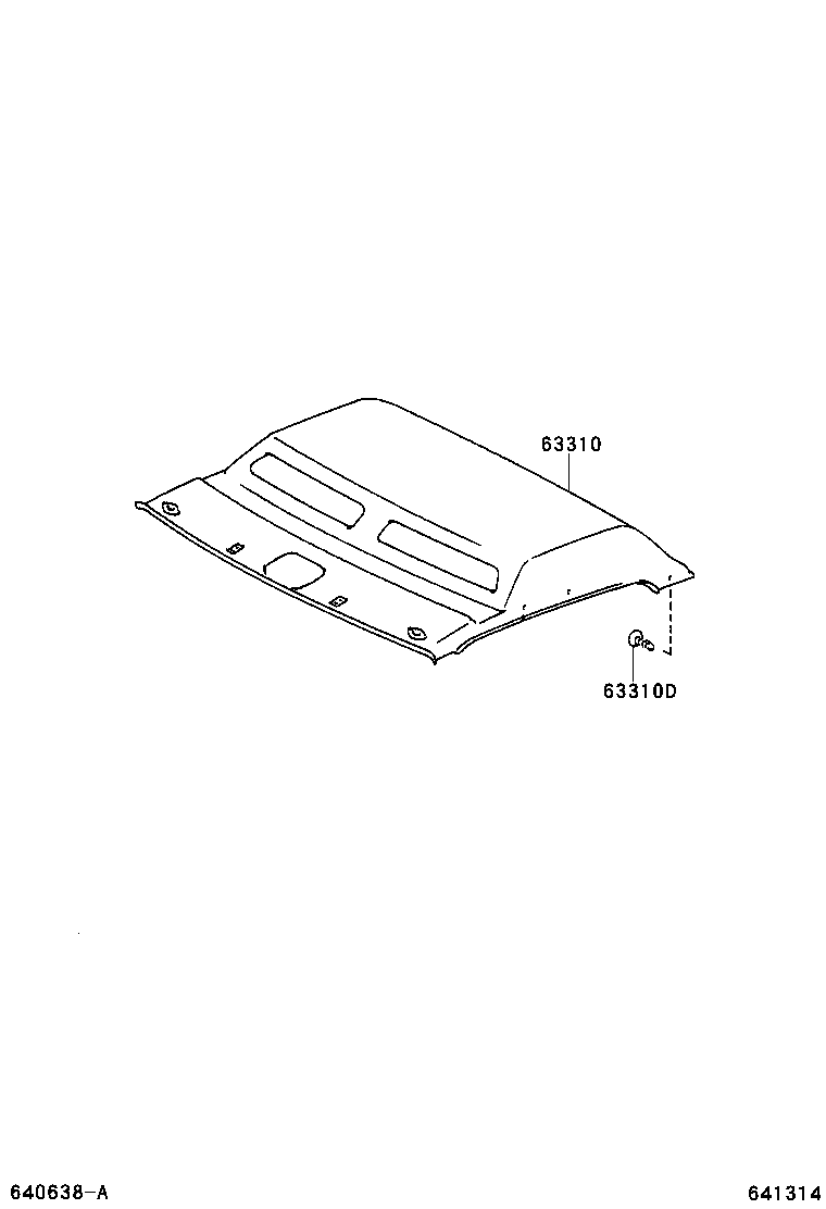  DYNA TOYOACE HV |  ROOF HEADLINING SILENCER PAD