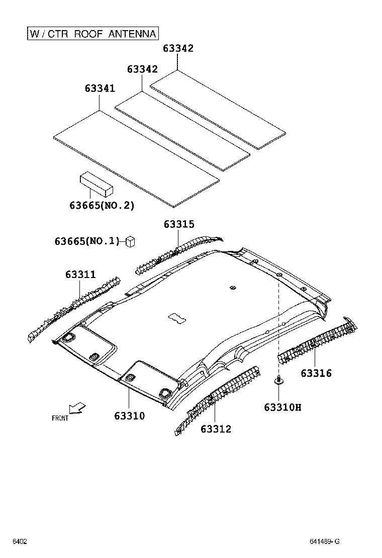  PASSO |  ROOF HEADLINING SILENCER PAD