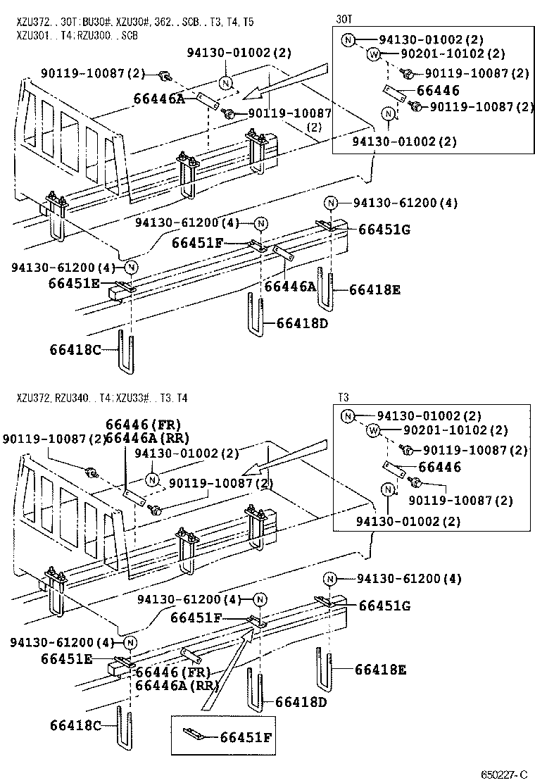  DYNA TOYOACE |  REAR BODY MOUNTING