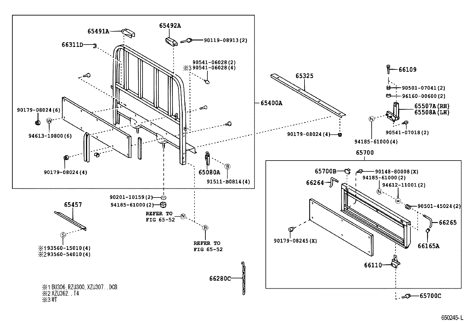  DYNA TOYOACE |  REAR BODY GUARD FRAME TAIL GATE