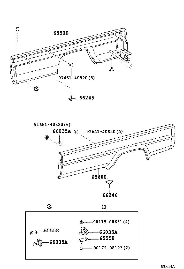  LITE TOWNACE |  REAR BODY SIDE PANEL