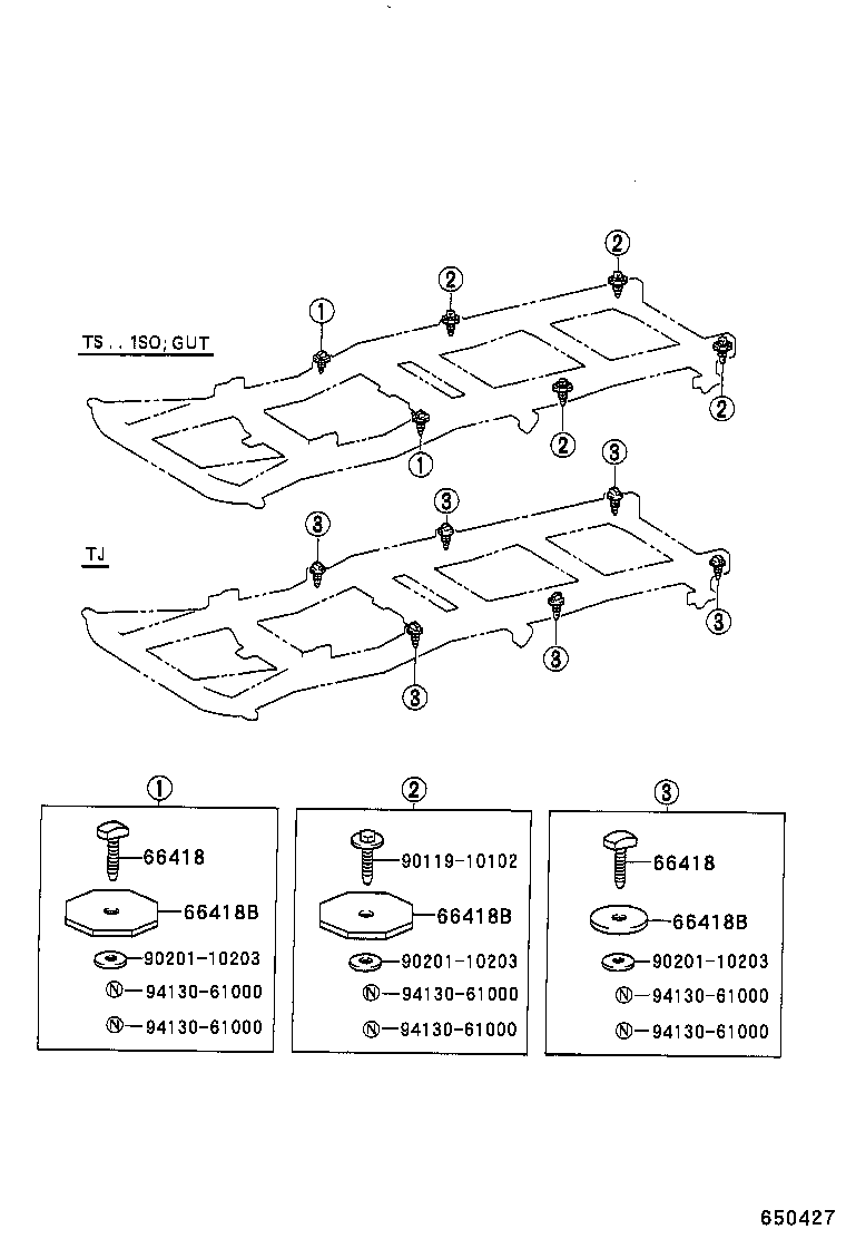  LITE TOWNACE |  REAR BODY MOUNTING