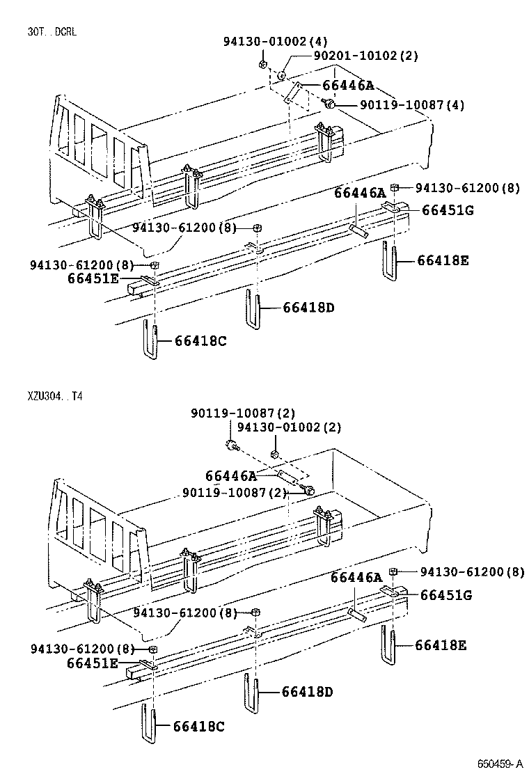  DYNA TOYOACE |  REAR BODY MOUNTING