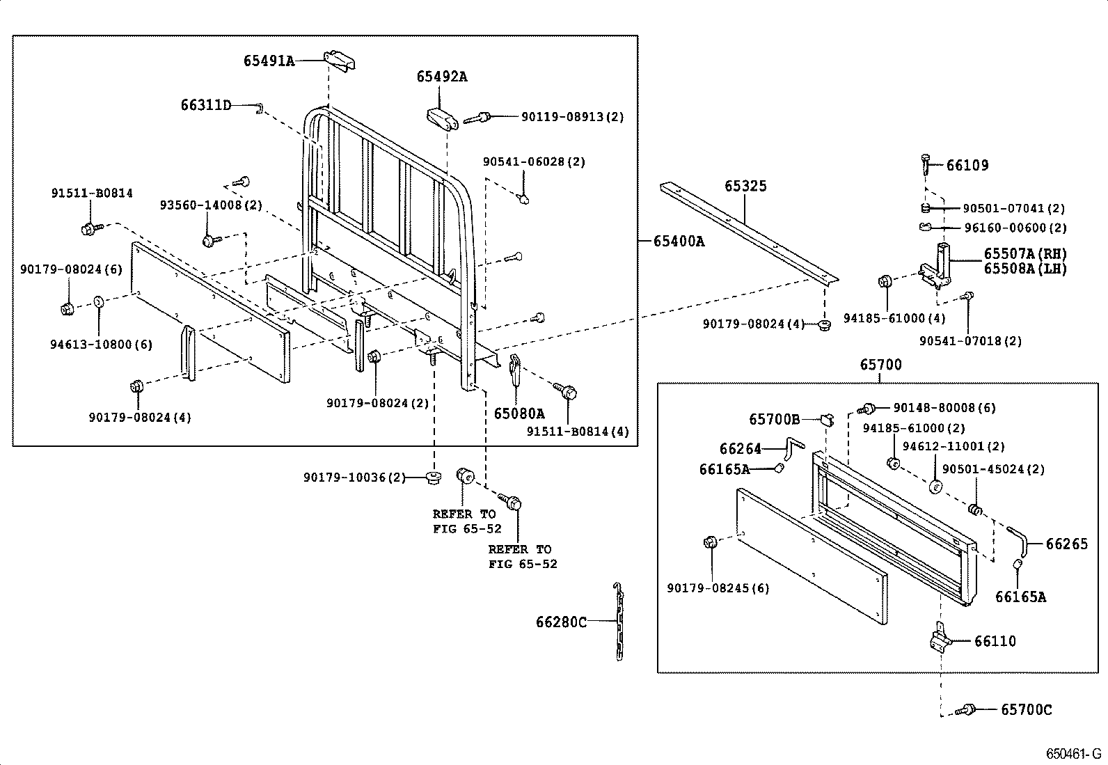  DYNA TOYOACE |  REAR BODY GUARD FRAME TAIL GATE