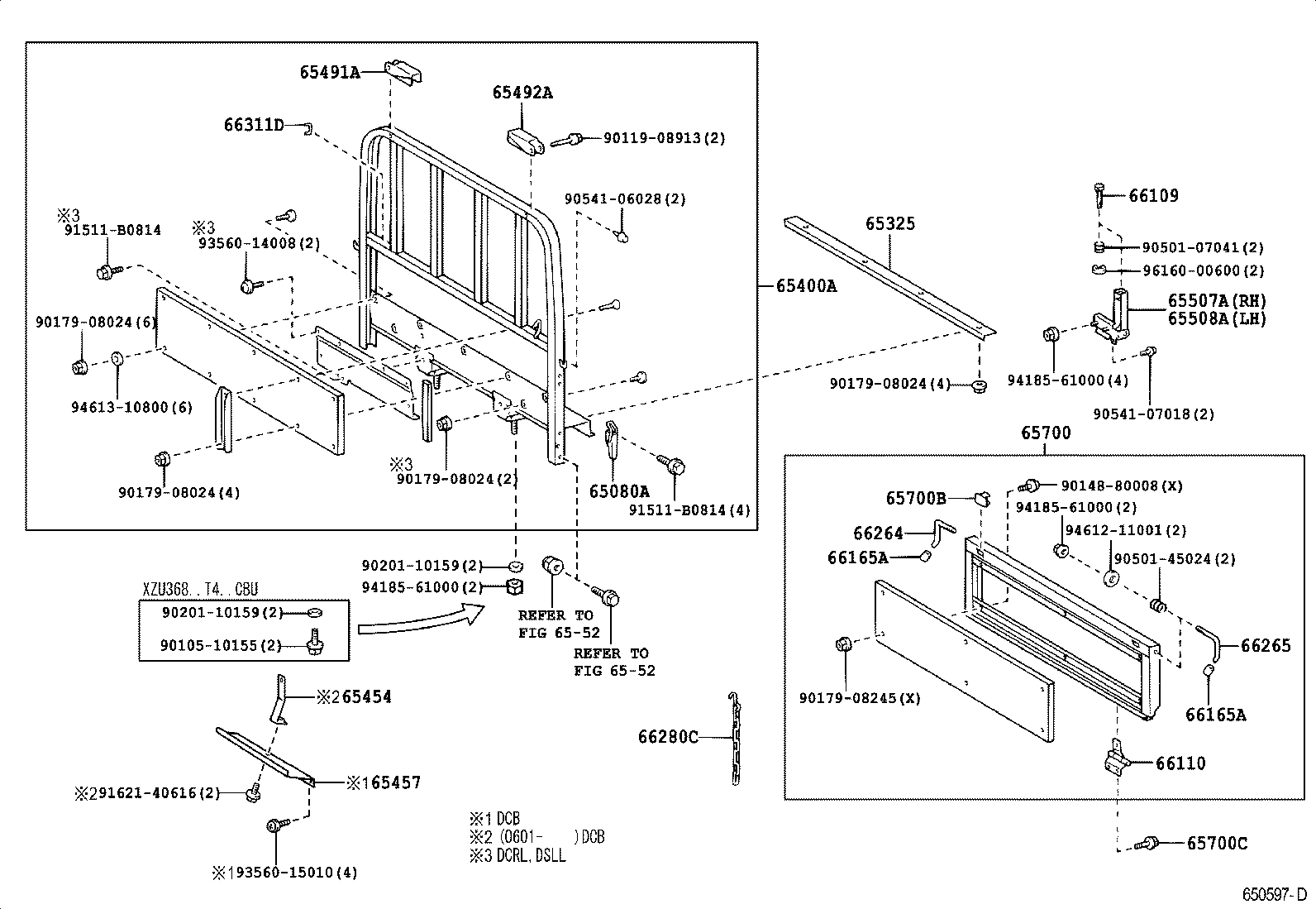  DYNA TOYOACE |  REAR BODY GUARD FRAME TAIL GATE