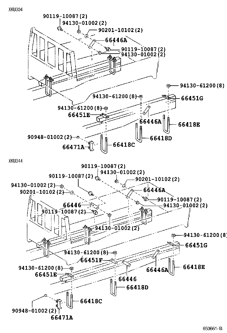  DYNA TOYOACE HV |  REAR BODY MOUNTING