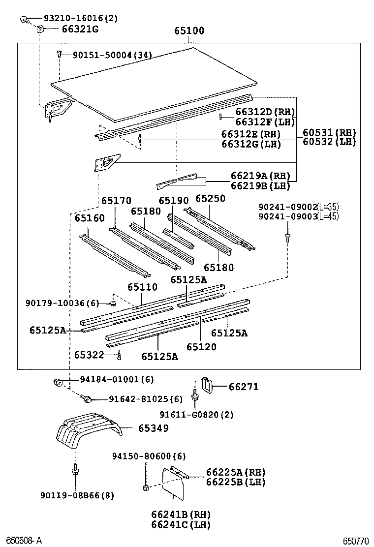  DYNA TOYOACE |  REAR BODY FLOOR FENDER