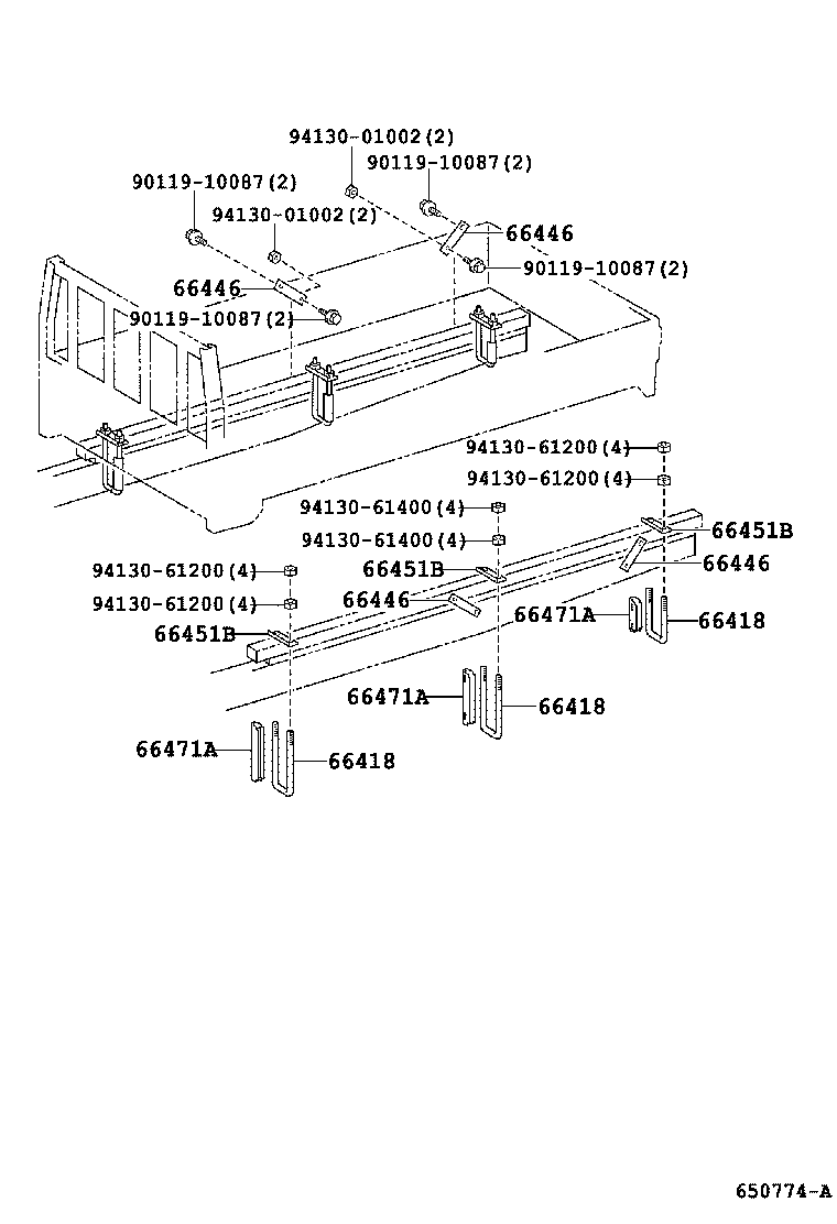  DYNA TOYOACE HV |  REAR BODY MOUNTING