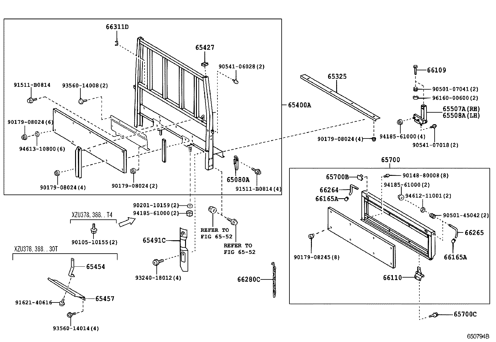  DYNA TOYOACE |  REAR BODY GUARD FRAME TAIL GATE