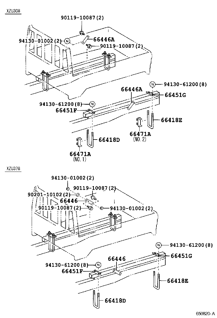  DYNA TOYOACE |  REAR BODY MOUNTING