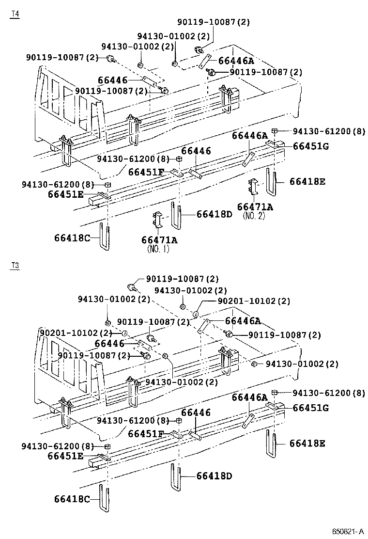  DYNA TOYOACE |  REAR BODY MOUNTING