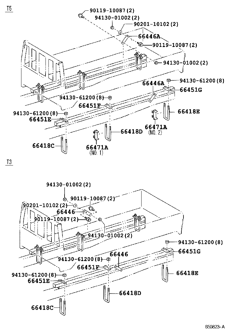  DYNA TOYOACE |  REAR BODY MOUNTING