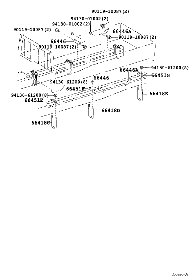  DYNA TOYOACE |  REAR BODY MOUNTING