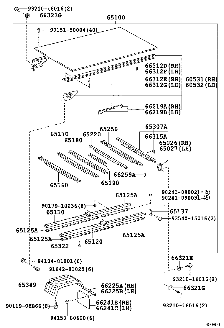  DYNA TOYOACE |  REAR BODY FLOOR FENDER