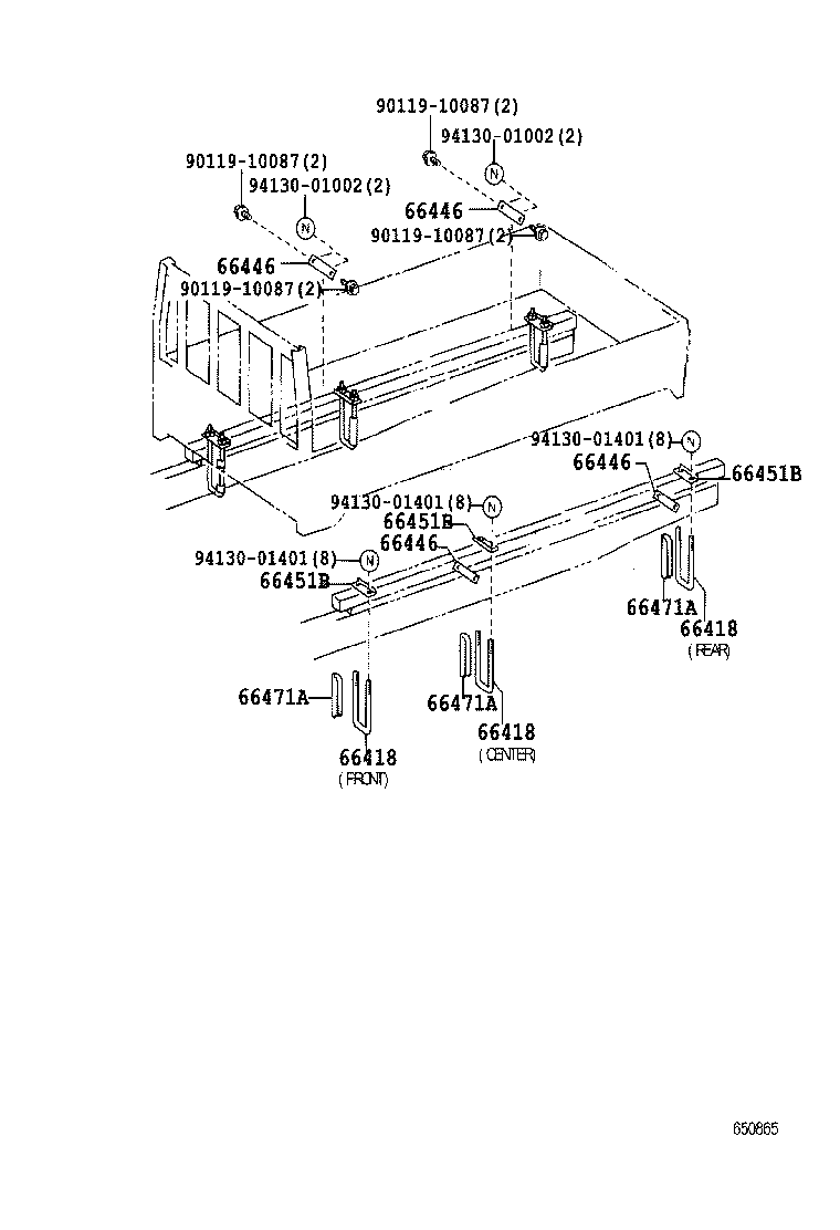  DYNA TOYOACE HV |  REAR BODY MOUNTING