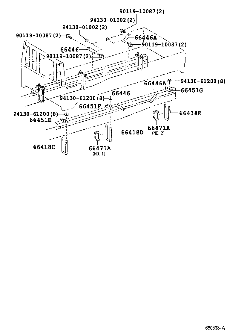  DYNA TOYOACE |  REAR BODY MOUNTING