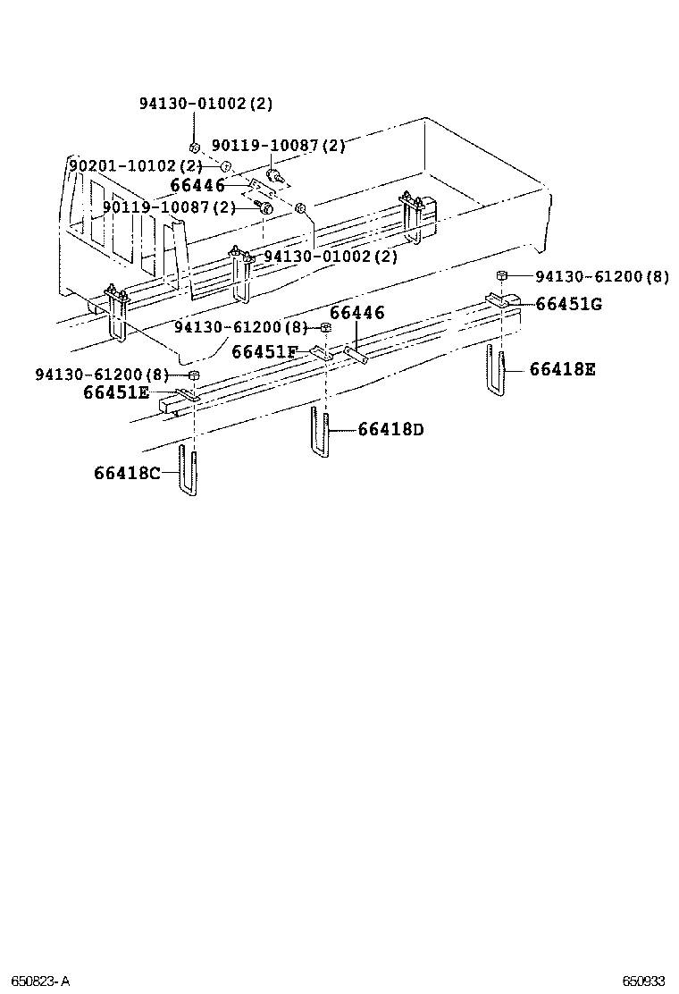  DYNA TOYOACE HV |  REAR BODY MOUNTING