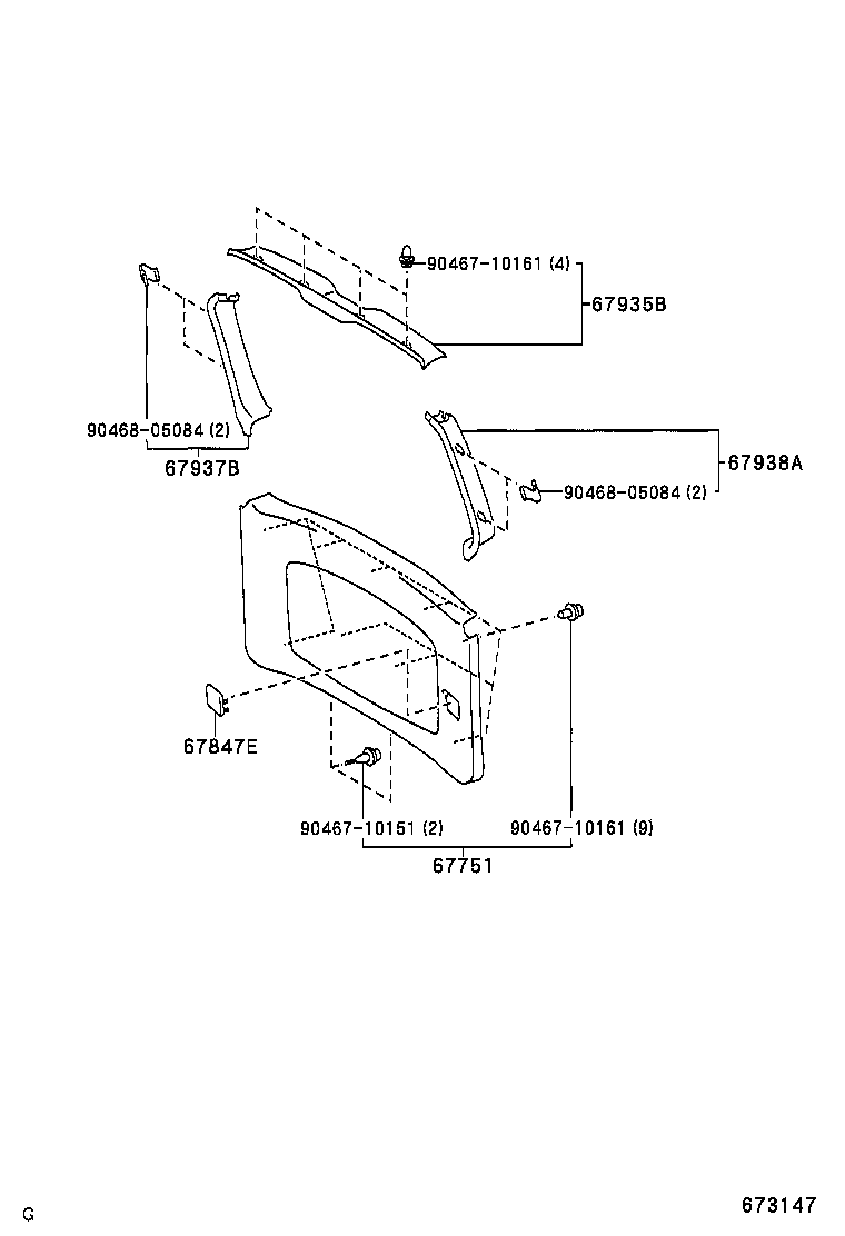  RAUM |  BACK DOOR PANEL GLASS