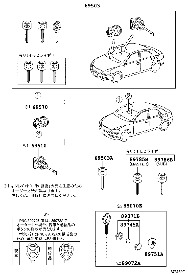  MARK X |  LOCK CYLINDER SET