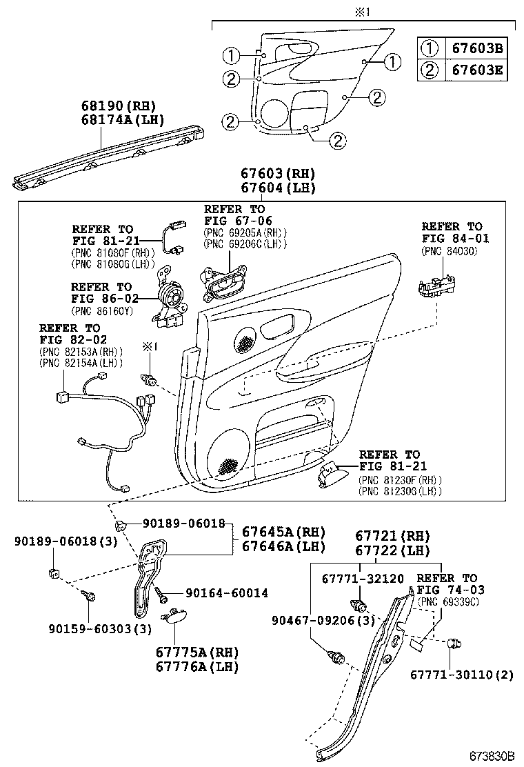  GS460 430 350 |  REAR DOOR PANEL GLASS