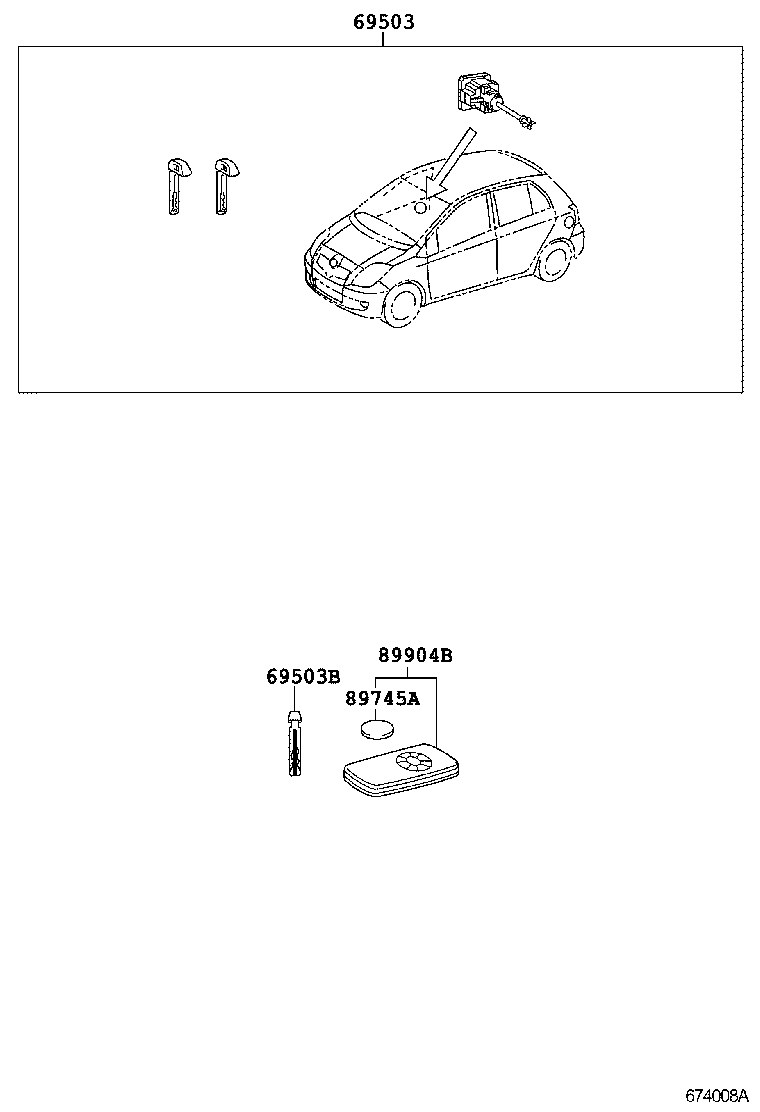  VITZ |  LOCK CYLINDER SET