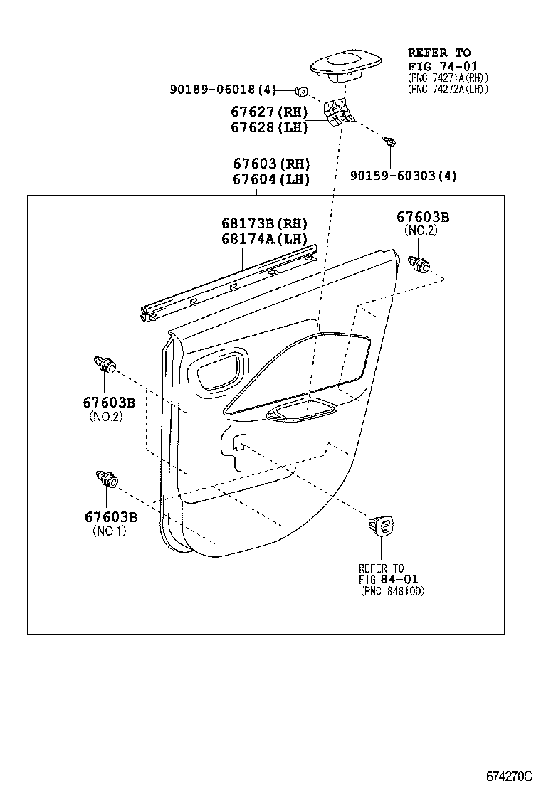  BELTA |  REAR DOOR PANEL GLASS