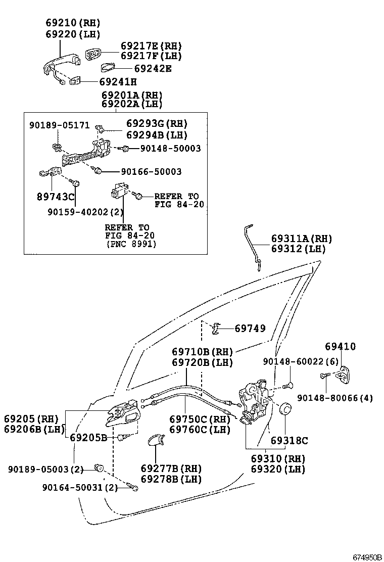  BLADE |  FRONT DOOR LOCK HANDLE