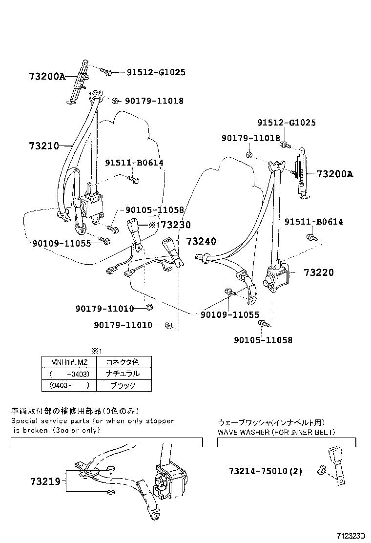  ALPHARD G V |  SEAT BELT